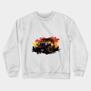 Jeep Wrangler In Mudd T-Shirt Design Crewneck Sweatshirt